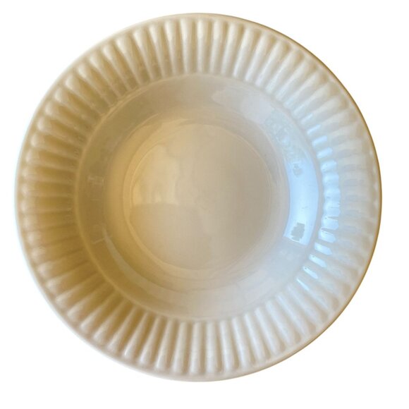 Gibson Everyday Claremont soup bowl white embossed rim 8" cereal - Picture 1 of 5